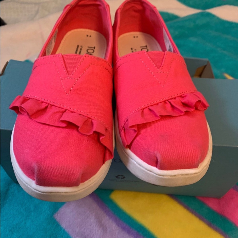 Toms for Girls Raspberry Canvas - Picture 3 of 7